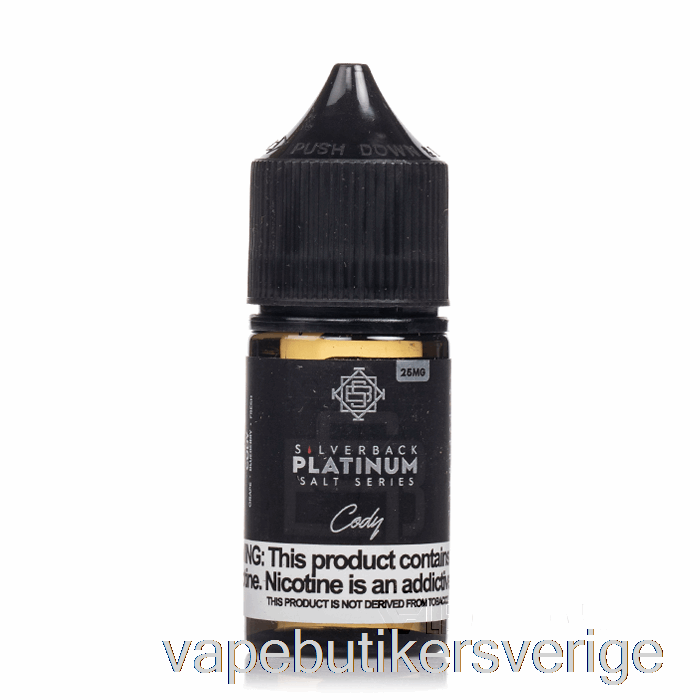 Vape Sverige Cody - Silverback Platina Serie Salter - 30ml 25mg